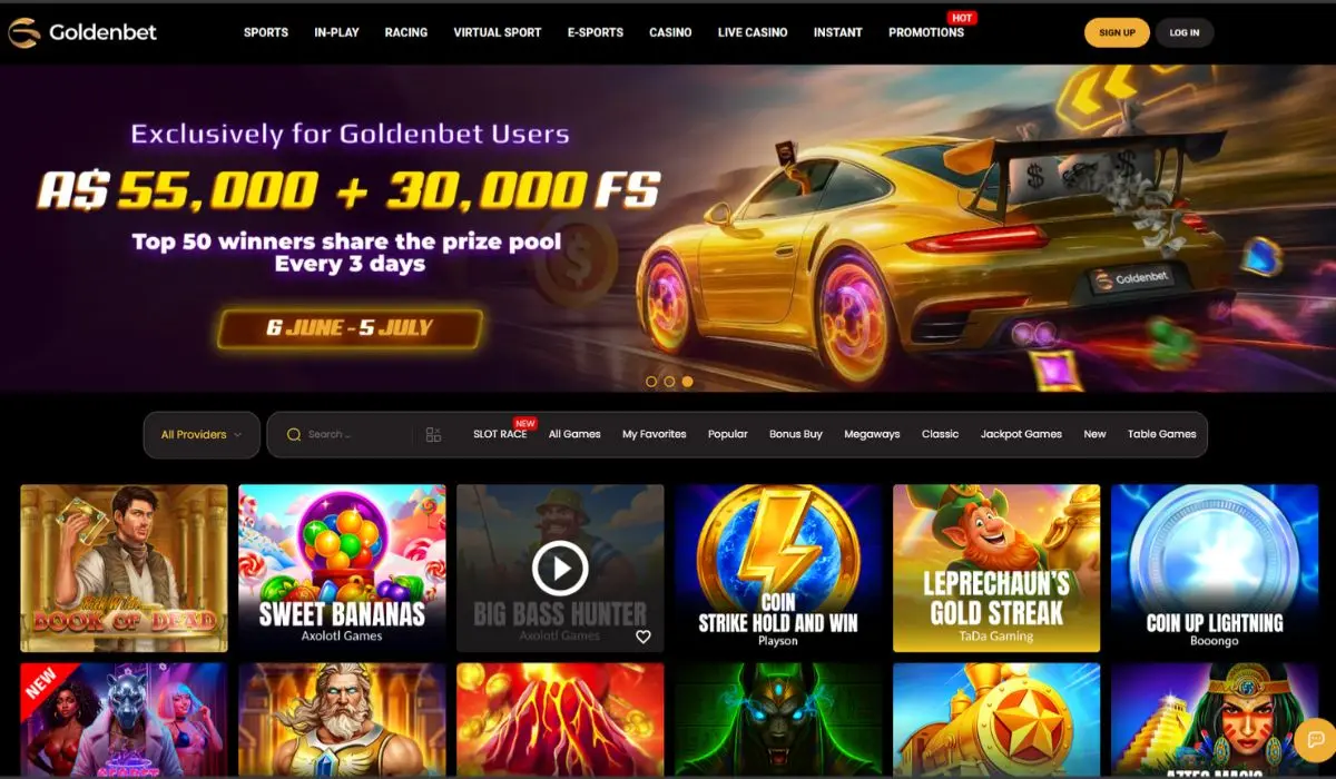 GoldenBet PayID supported online casino preview
